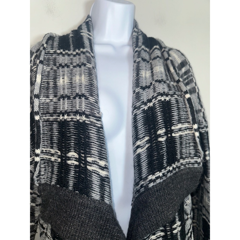 Victoria's Secret Plaid Mohair Wool Blend‎ Oversized Cardigan Sweater Size S - Picture 3 of 7